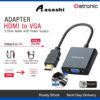 Datronic HDMI to VGA with Audio+Power Adapter DHD-160 | 18Month Warranty