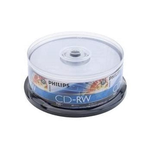 Philips 12x CD-RW / CDRW / CD RW Slim Case - 1pcs (PH-OP-CDRW/1) - 80min x 700mb