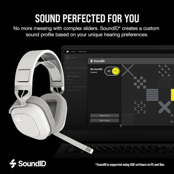 CORSAIR HS80 MAX Wireless Gaming Headset CA-9011295-AP Carbon / CA-9011296-AP White
