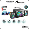 Vinnfier Xenon 2 BTRM 2.1 Multimedia System Wireless Bluetooth Gaming Speaker Super Bass Subwoofer Stereo Sound Speaker