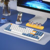 DarkFlash GD87 Dual Mode Wireless 2.4G & USB Hot Swap Mechanical Keyboard (K Yellow Switch)