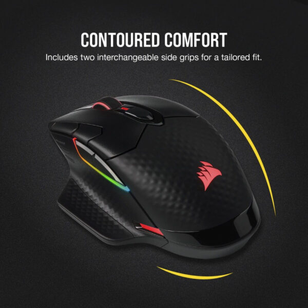 CORSAIR DARK CORE RGB PRO Performance Wired / Wireless Gaming Mouse with SLIPSTREAM Technology - BLK - RGB CH-9315411-AP