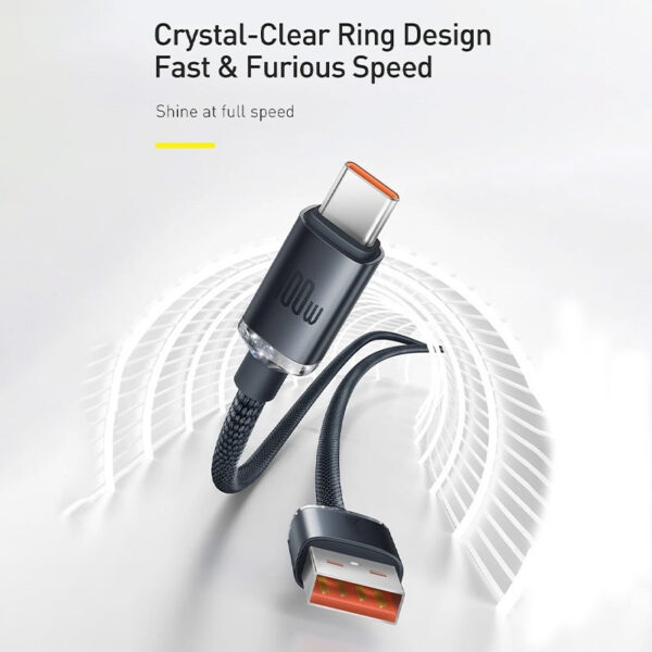 Baseus Crystal Shine Series Fast Charging Data Cable 100W 1.2m Type-C to Type-C