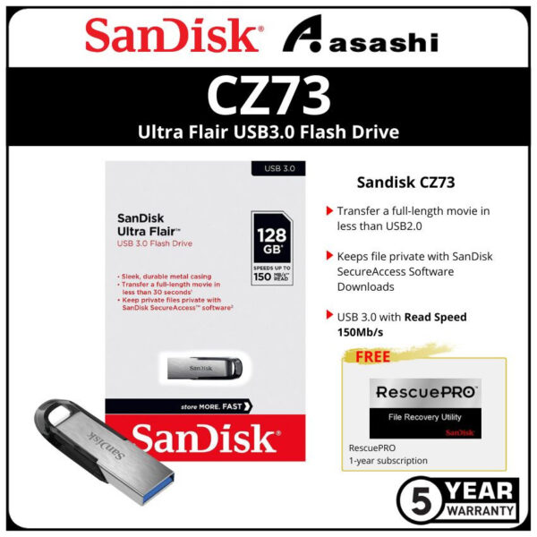 Sandisk CZ73 Ultra Flair Usb3.0 Flash Drive