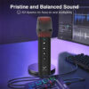 Vinnfier VF WM5000UB Wireless UHF Microphone Plug & Play Handheld Microphone Karaoke Audio 12 hours