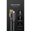 Recci 02C / 02CL / 02L / 02M Smart Power-Off Type-C / L*ng / Micro USB Fast Charging Cable with LED 1m