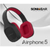 SonicGear Airphone 5 Bluetooth 5.0 Headphone | High Clarity | Strong Bass | Built-In Microphone