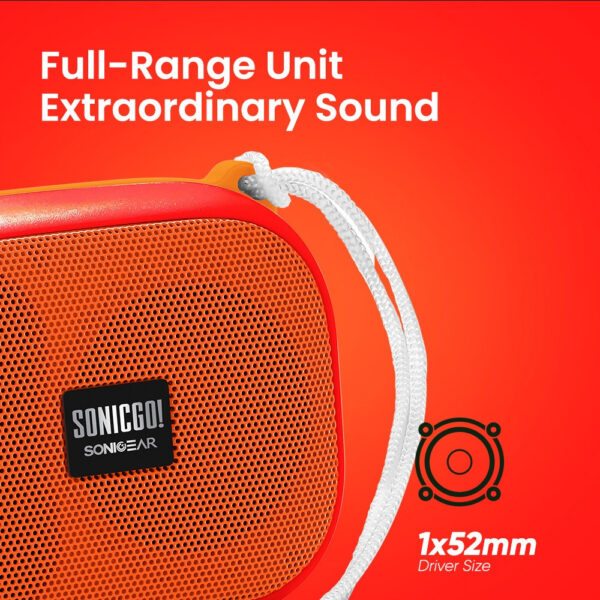 SonicGear Bluetooth 5.3 | TWS | IPX 7 Waterproof Portable Speaker with Phone Answering | 101 Aqua