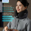 Philips Neck and Shoulder Massager PPM3306DB/97 Soothing 45°C Heating Vibwave Type-C Fast Charging (2000mAh/430g Weight)