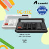 Casio DE-12E Extra Large Display Ergonomic Heavy Duty Calculator Black / White