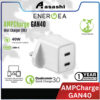 b0e65f4d473e86b3abdb26a8b8daa751.jpeg Energea AmpCharge GAN40, 2C PD/PPS WALL CHARGER 20W+20W, 40W (UK) - WHITE