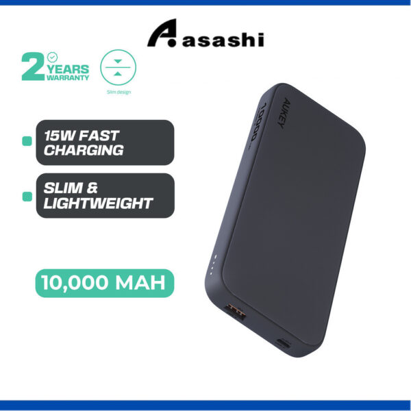 Aukey PB-Y46 (Black) 15W 10000mAh Power Bank