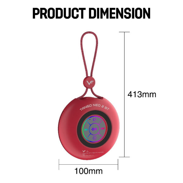 Vinnfier Tango Neo 2 / Tango Neo 2BT Wireless Portable Speaker 10W Output IPX4 Water Resistance Built-in Microphone