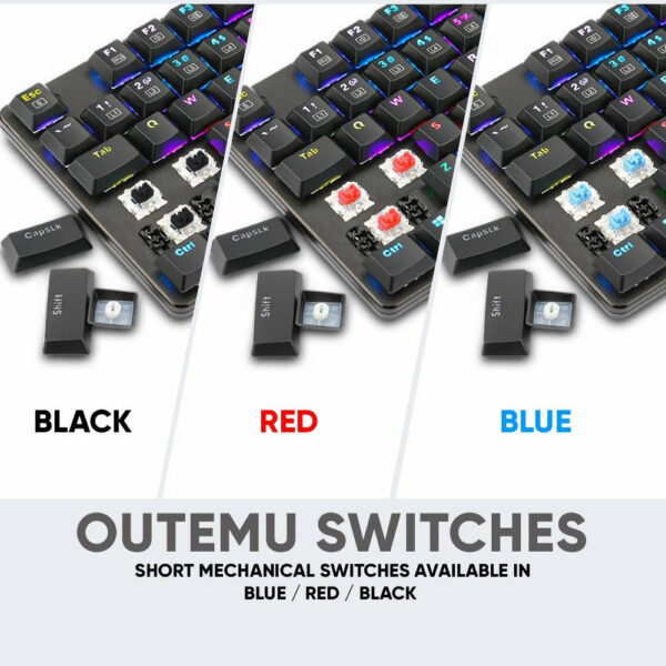 Armaggeddon SMK-9R RGB Falconet Outemu Black Switch / Blue Switch / Red Switch Mechanical Keyboard