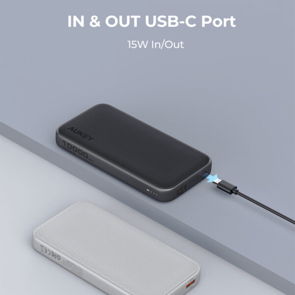 Aukey PB-Y46 (Black) 15W 10000mAh Power Bank