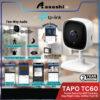 TP-Link Tapo TC60 Home Security WiFI Camera, Day/Night view, 1080p Full HD resolution, Micro SD card storage（Up to 128GB