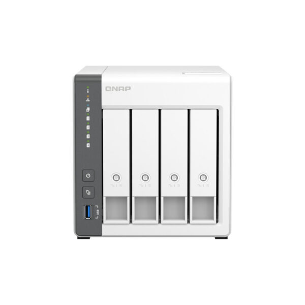 Qnap TS-433-4G 4-Bay NAS storage (ARM 4-core Cortex-A55 2.0GHz processor,4GB RAM,3.5" SATA HDD,1XUSB3.2,2XUSB2.0,1x2.5GbE,1XGbE)
