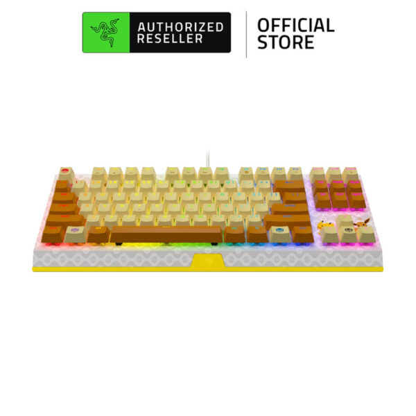 Razer BlackWidow V3 Tenkeyless (Green Switch) Pokemon Edition - Compact Mechanical keyboard Pikachu Eevee