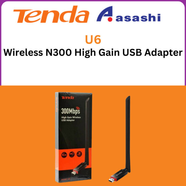 Tenda U6 N300Mbps Wireless USB Adapter