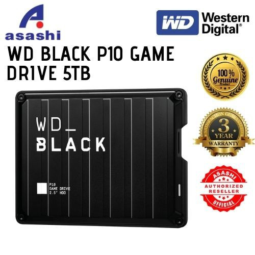 Western Digital WD BLACK P10 GAME DRIVE 2TB / 4TB / 5TB For PS4/Xbox/PC/MAC ( WDBA2W0020BBK / WDBA3A0040BBK