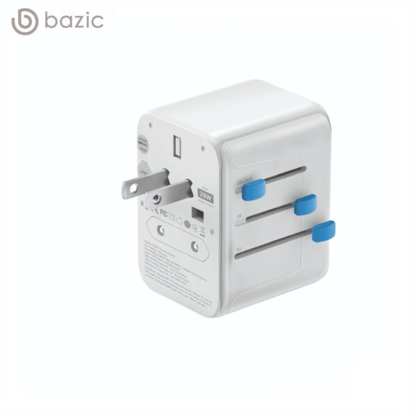ENERGEA Bazic Goport Travel Adapter, 2A3C 28W - WHITE