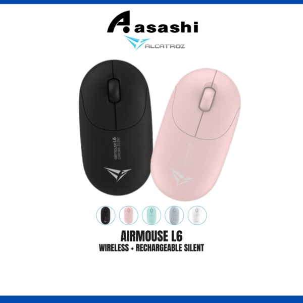 Alcatroz Airmouse L6 Wireless + Rechargeable Silent Mouse