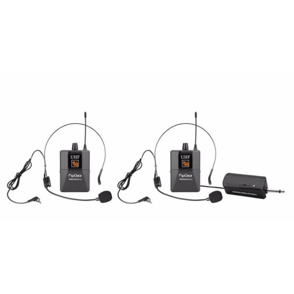 Vinnfier FlipGear WM2200 DUO U Professional Universal UHF Wireless Handsfree Microphone