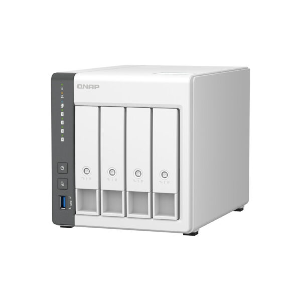 Qnap TS-433-4G 4-Bay NAS storage (ARM 4-core Cortex-A55 2.0GHz processor,4GB RAM,3.5" SATA HDD,1XUSB3.2,2XUSB2.0,1x2.5GbE,1XGbE)
