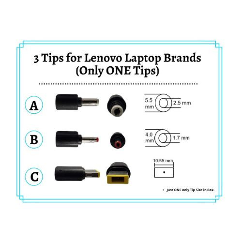 Afforda Lenovo 20V Notebook Laptop Adapter 45W (2.25A) 65W (Round Head) 65W (Square Head)