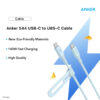 Anker 544 3ft / 6ft USB-C to USB-C Cable (Bio-Based 3ft / 6ft ) - Black