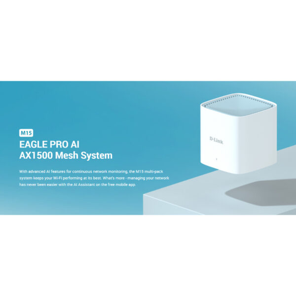 D-Link M15 (2 Packs)/(3 Packs)  AX1500 Mesh System