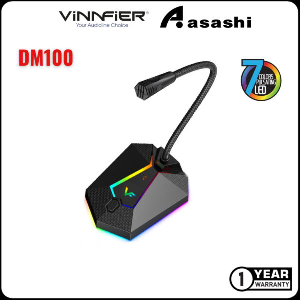 Vinnfier DM100 / DM 100 Multimedia Microphone Suitable Online Singing