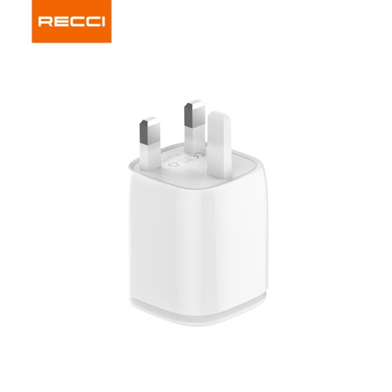 Recci RC26 20W PD+QC Wall Charger with LED (UK Plug)