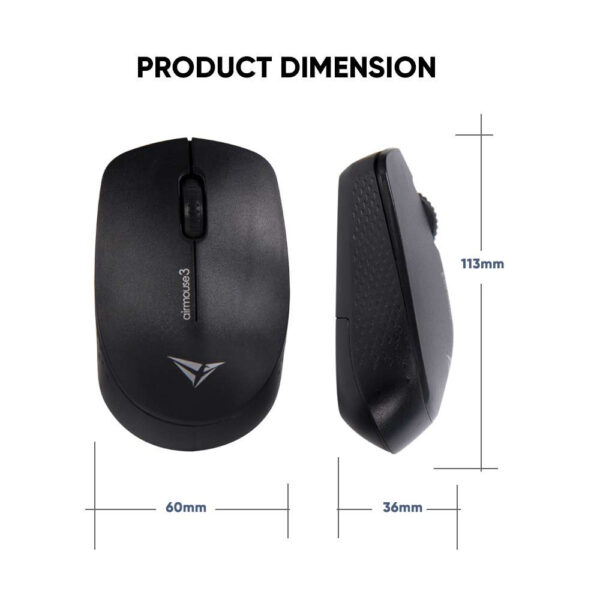 Alcatroz AirMouse 3 Silent Wireless 2.4G Hi Definition Optical Mouse‎