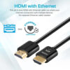 Promate ProLink4K2 HD-MI to HD-MI Cable 4K/60Hz (V2.0), 48bit/px, Gold Plated 1.5m,3.0m,5.0m