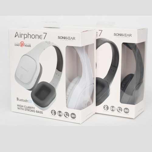 SonicGear Airphone 7 Bluetooth Headphones with Mic (Ultra Long Play Time Up To 10 Hours)