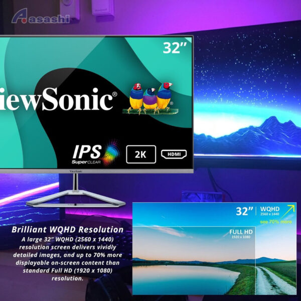 df0a267d5146d608e17b8c683623bbc5.jpeg Viewsonic VX3276-2K-MHD 31.5" IPS 2K 3ms Slim Monitor (, MiniDP)