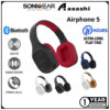 SonicGear Airphone 5 Bluetooth 5.0 Headphone | High Clarity | Strong Bass | Built-In Microphone