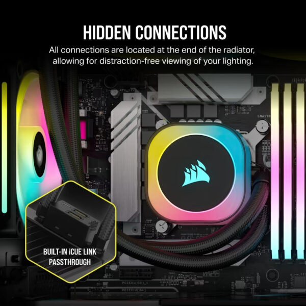 Corsair iCUE LINK H100i RGB 240mm | H150i RGB 360mm Liquid CPU Cooler w/ iCUE LINK System Hub