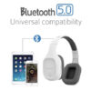 SonicGear Airphone 5 Bluetooth 5.0 Headphone | High Clarity | Strong Bass | Built-In Microphone