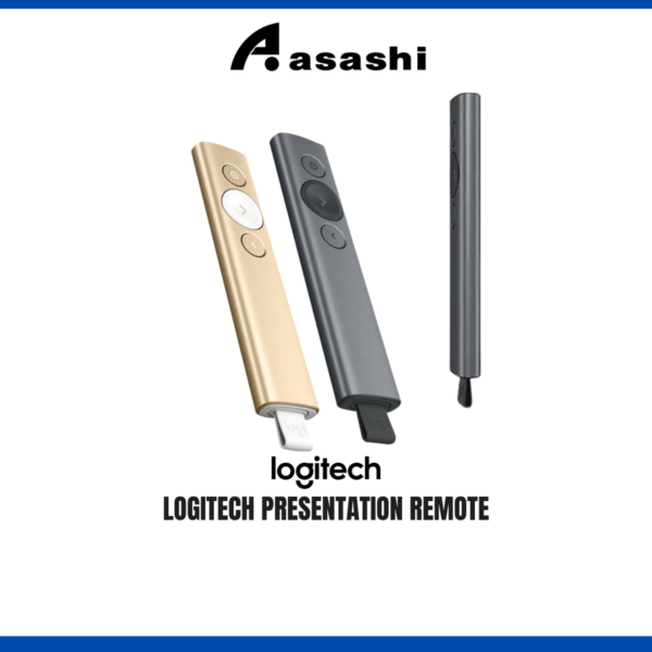 Logitech SPOTLIGHT PRESENTATION REMOTE - GOLD/BLACK (3 yrs Limited Shop Warranty)