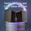 Vinnfier VF Studio 6 Bookshelf RGB Light Effect 100W 2.0 bluetooth speaker FM Radio Karaoke Audio Speaker
