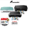 Canon Pixma E470 Inkjet Aio Printer (Print,Scan,Copy & Wireless)