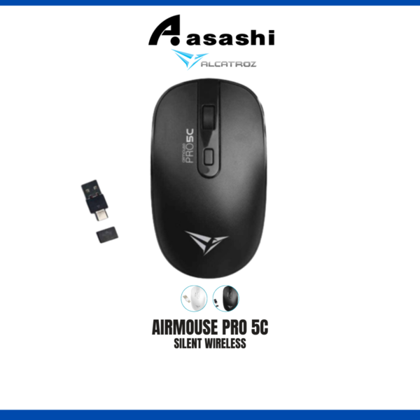 Alcatroz Airmouse Pro 5C Silent Click 2.4G Wireless Mouse