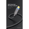 Recci 02C / 02CL / 02L / 02M Smart Power-Off Type-C / L*ng / Micro USB Fast Charging Cable with LED 1m