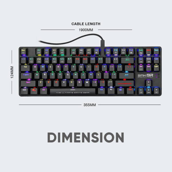 Armaggeddon SMK-9R RGB Falconet Outemu Black Switch / Blue Switch / Red Switch Mechanical Keyboard