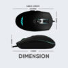 Armaggeddon Raven III RGB / RAVEN-III STEALTH RGB / Grumman Raven V RGB Wired Gaming Mouse