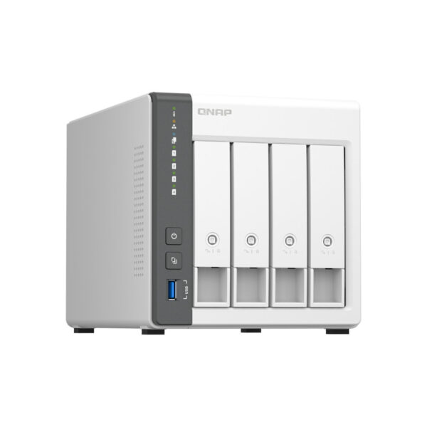 Qnap TS-433-4G 4-Bay NAS storage (ARM 4-core Cortex-A55 2.0GHz processor,4GB RAM,3.5" SATA HDD,1XUSB3.2,2XUSB2.0,1x2.5GbE,1XGbE)