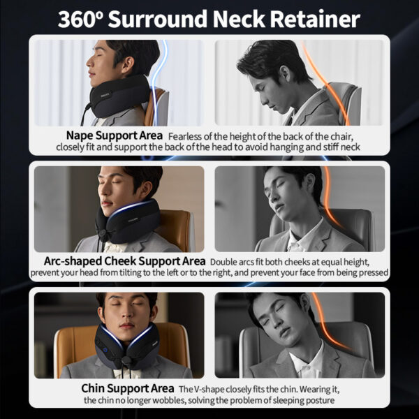 Philips Neck and Shoulder Massager PPM3306DB/97 Soothing 45°C Heating Vibwave Type-C Fast Charging (2000mAh/430g Weight)