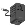 Momax 1-World+ 70W GaN 3-Port with Built-in USB-C Cable + AC Travel Adaptor (2Y) UA18